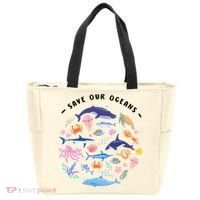 Save Our Oceans Seas, Sea Creatures, Sea Animals Protect Tote Bag thumb 0