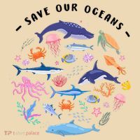 Save Our Oceans Seas, Sea Creatures, Sea Animals Protect Tote Bag thumb 4