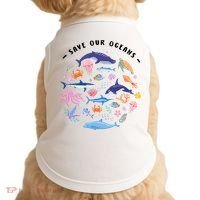 Save Our Oceans Seas, Sea Creatures, Sea Animals Protect Doggie Tank thumb 0