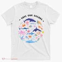 Save Our Oceans Seas, Sea Creatures, Sea Animals Protect T-Shirt thumb 0