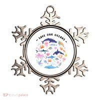 Save Our Oceans Seas, Sea Creatures, Sea Animals Protect Ornament thumb 0