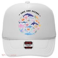 Save Our Oceans Seas, Sea Creatures, Sea Animals Protect Hat thumb 0