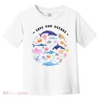 Save Our Oceans Seas, Sea Creatures, Sea Animals Protect Toddler T-Shirt thumb 0