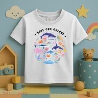 Save Our Oceans Seas, Sea Creatures, Sea Animals Protect Toddler T-Shirt thumb 3
