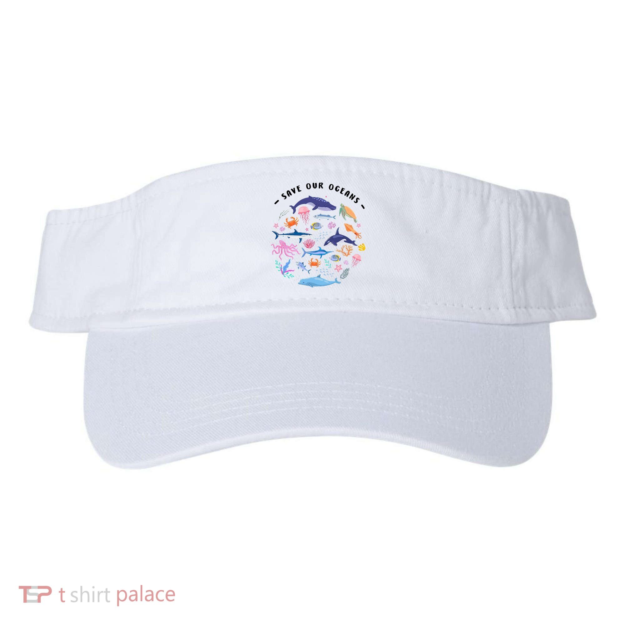 Save Our Oceans Seas, Sea Creatures, Sea Animals Protect Visor