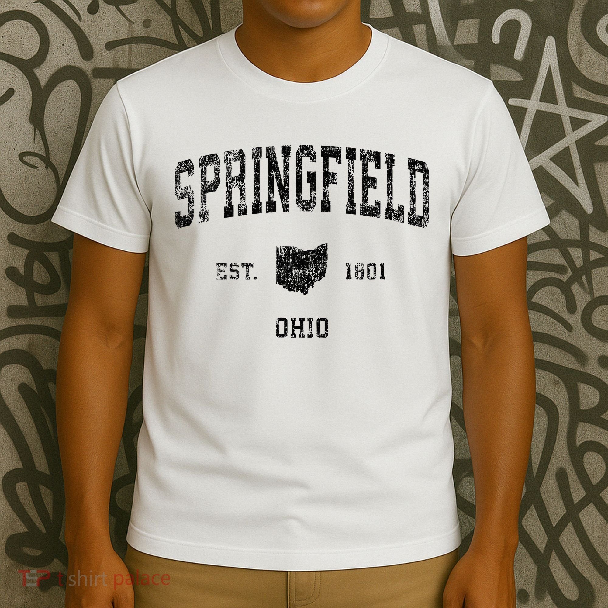 Springfield Ohio Oh Vintage Sports T-Shirt