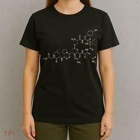 Structure Of Oxytocin Chemical Molecule Chemistry T-Shirt thumb 4