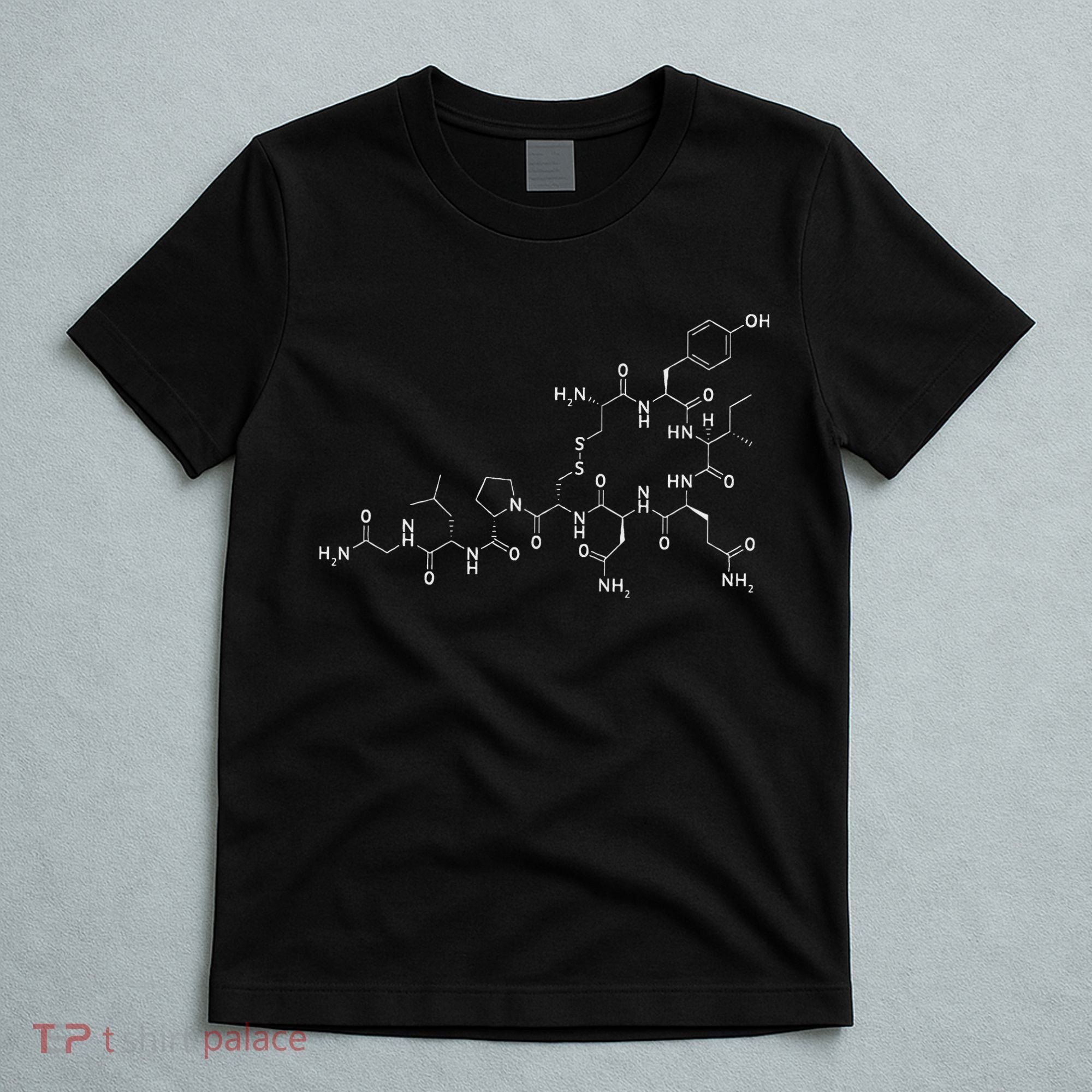 Structure Of Oxytocin Chemical Molecule Chemistry T-Shirt