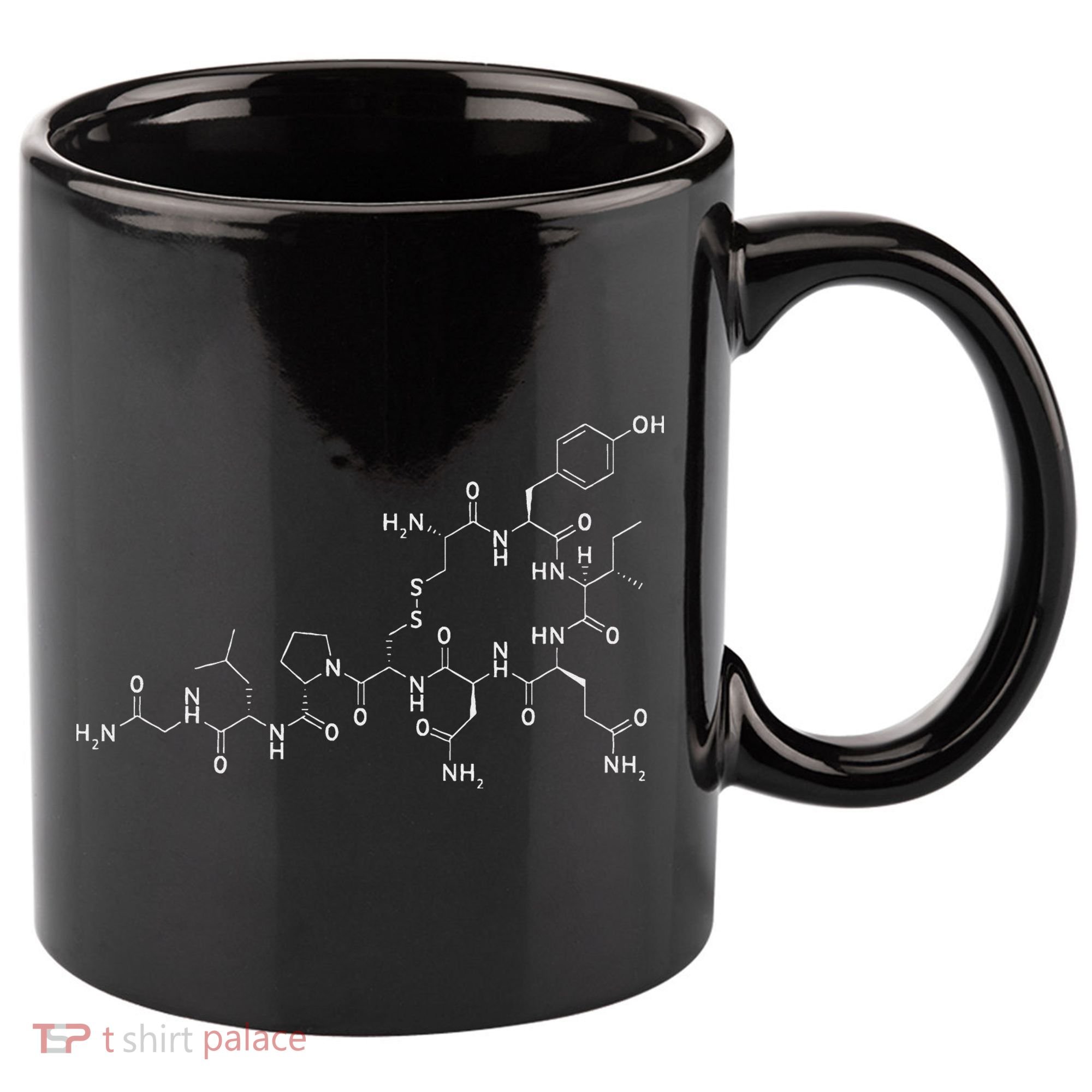 Structure Of Oxytocin Chemical Molecule Chemistry 11oz C Handle Ceramic Mug