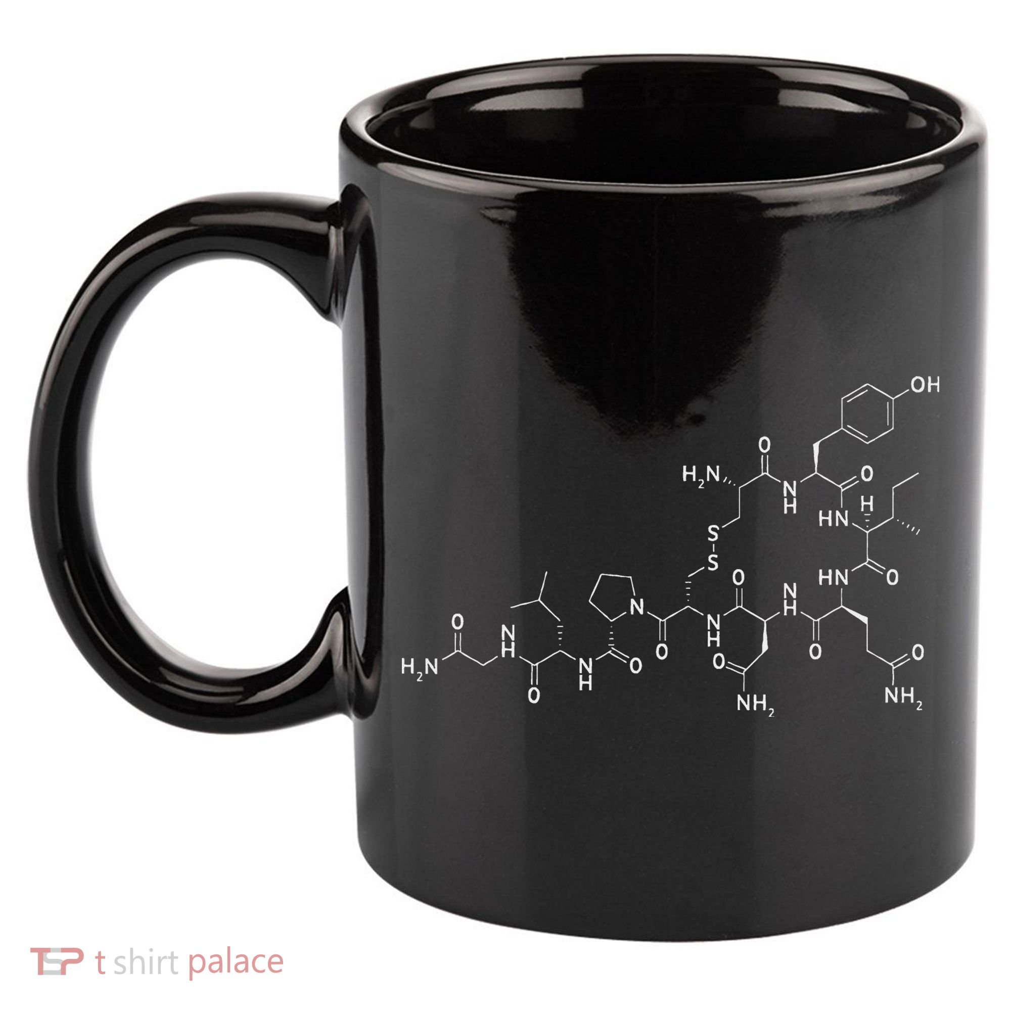 Structure Of Oxytocin Chemical Molecule Chemistry 11oz C Handle Ceramic Mug
