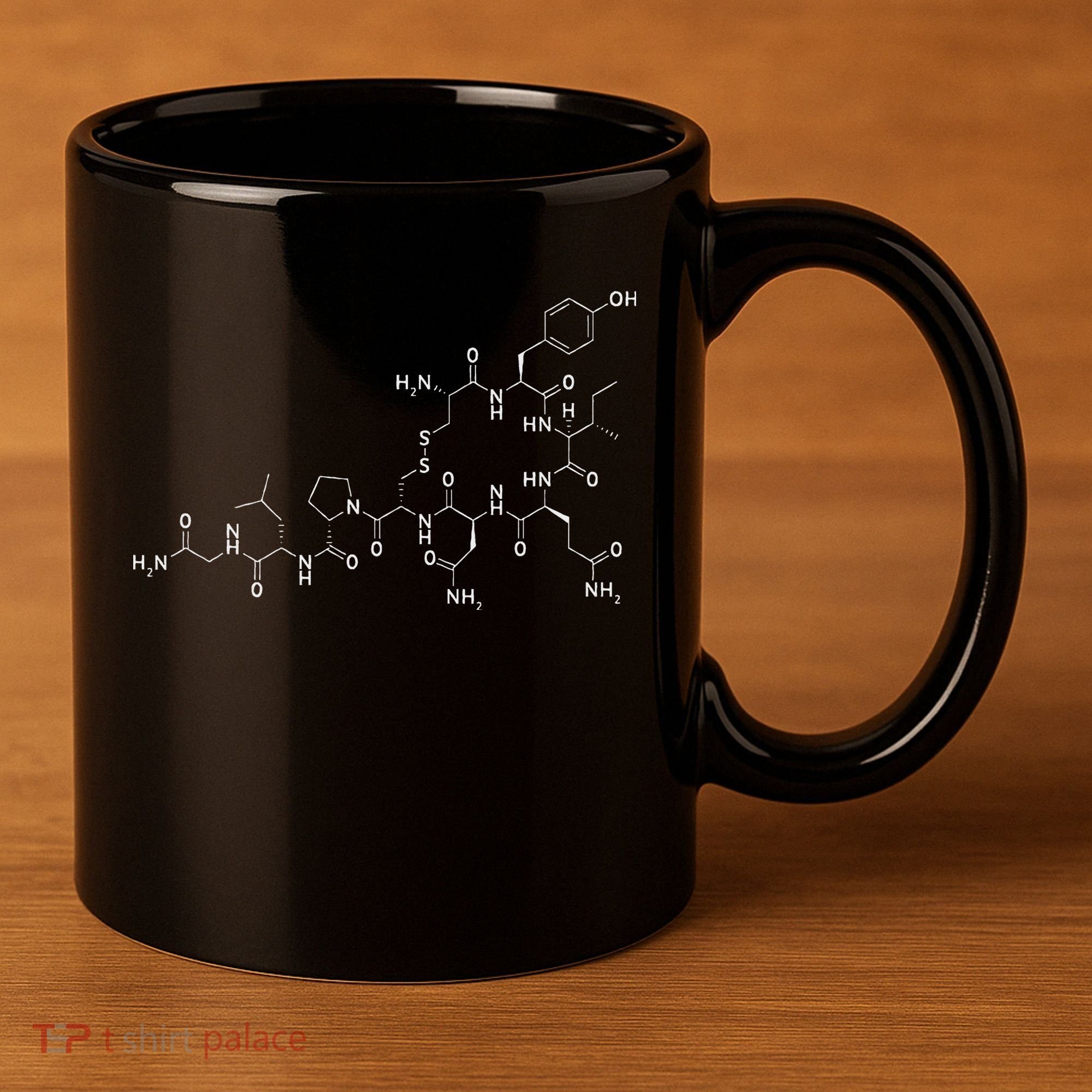 Structure Of Oxytocin Chemical Molecule Chemistry 11oz C Handle Ceramic Mug