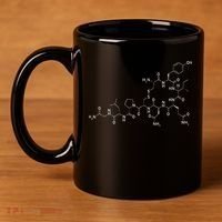 Structure Of Oxytocin Chemical Molecule Chemistry 11oz C Handle Ceramic Mug thumb 4