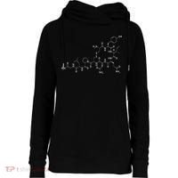 Structure Of Oxytocin Chemical Molecule Chemistry Womens Funnel Neck Pullover Hood thumb 0