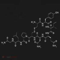 Structure Of Oxytocin Chemical Molecule Chemistry Baby Long Sleeve Bodysuit thumb 2