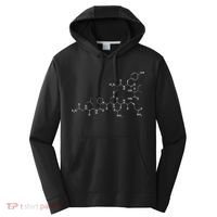Structure Of Oxytocin Chemical Molecule Chemistry Performance Fleece Hoodie thumb 0