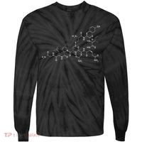 Structure Of Oxytocin Chemical Molecule Chemistry Tie-Dye Long Sleeve Shirt thumb 0