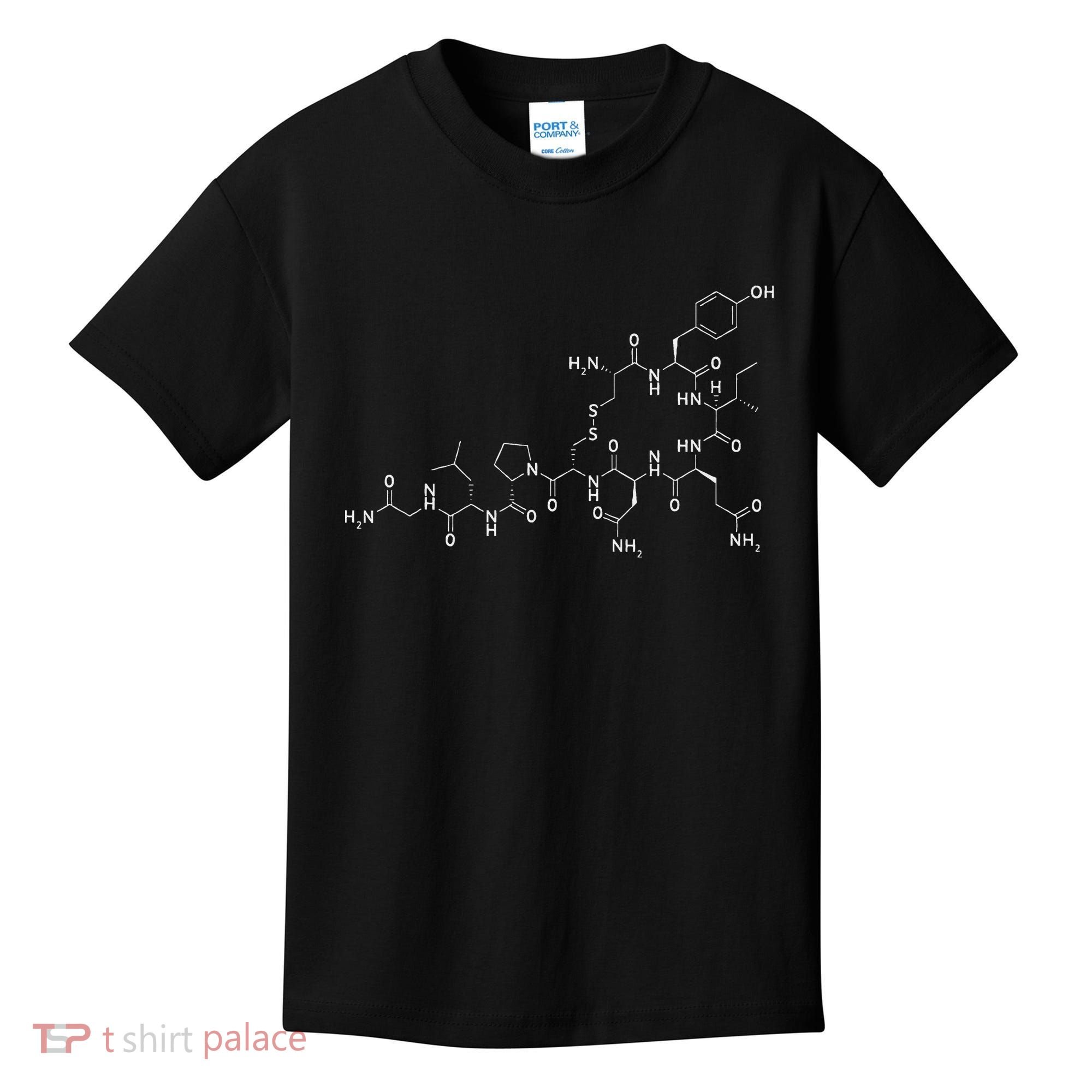 Structure Of Oxytocin Chemical Molecule Chemistry Kids T-Shirt