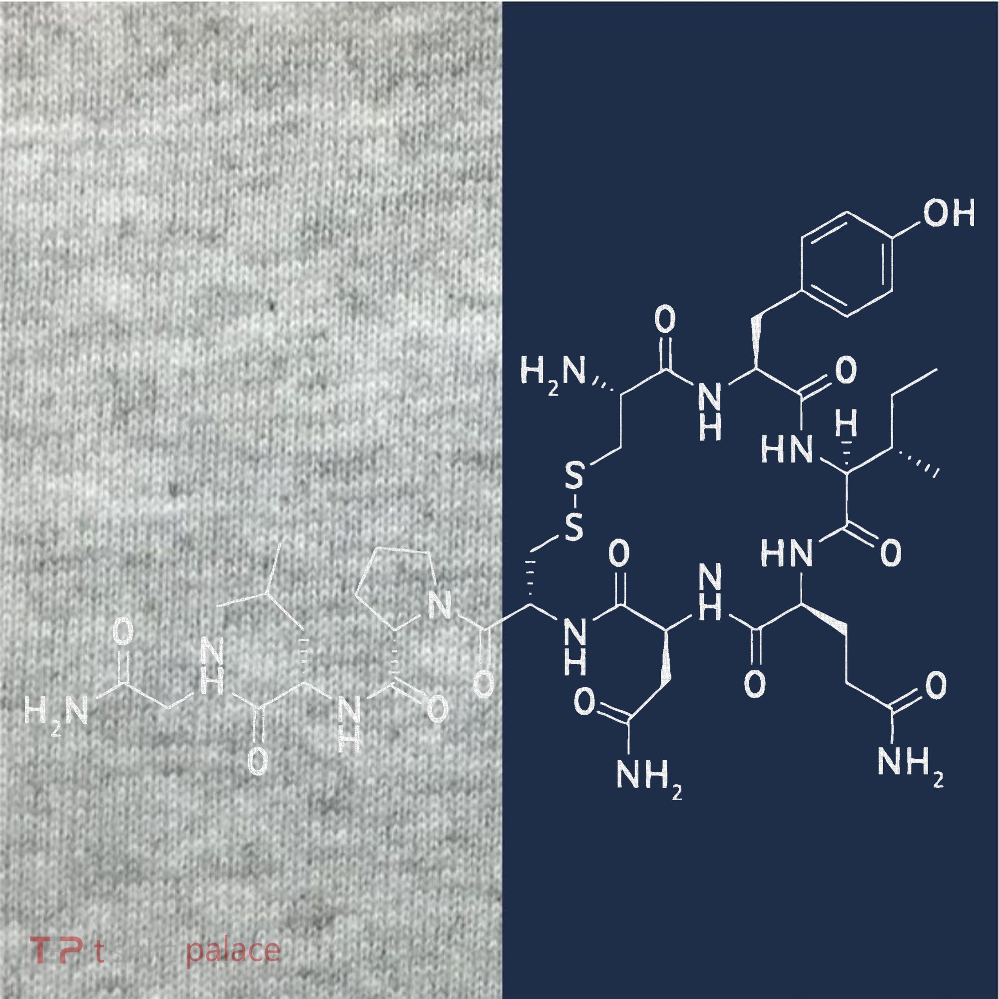 Structure Of Oxytocin Chemical Molecule Chemistry Kids Colorblock Raglan Jersey