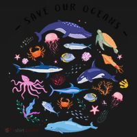 Save Our Oceans Seas Sea Creatures Sea Animals Protect Women's Tank Top thumb 5