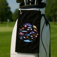 Save Our Oceans Seas Sea Creatures Sea Animals Protect Golf Towel thumb 2