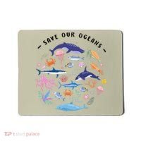 Save Our Oceans Seas Sea Creatures Sea Animals Protect Mousepad thumb 0