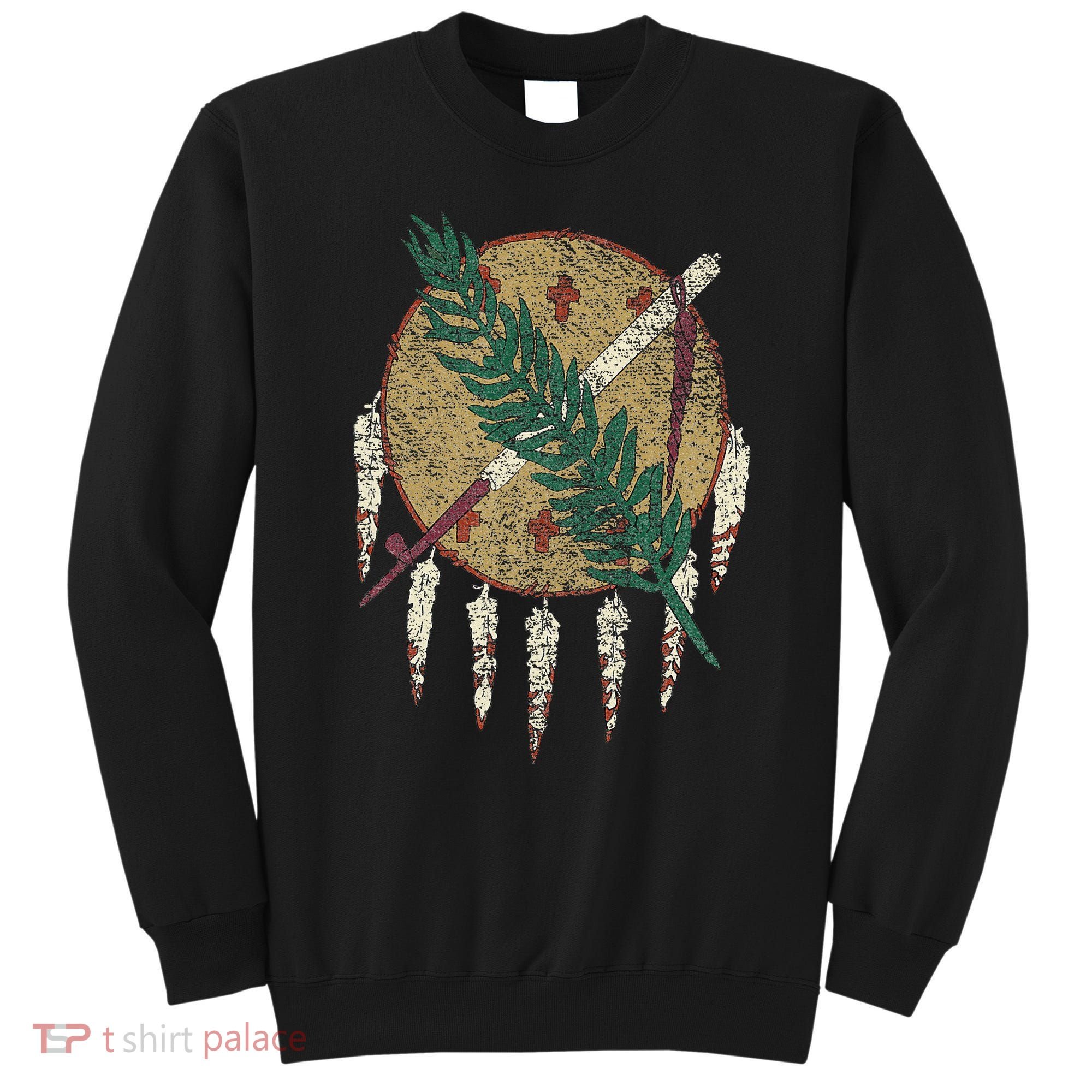 STATE OF OKLAHOMA FLAG OSAGE NATION SHIELD Sweatshirt
