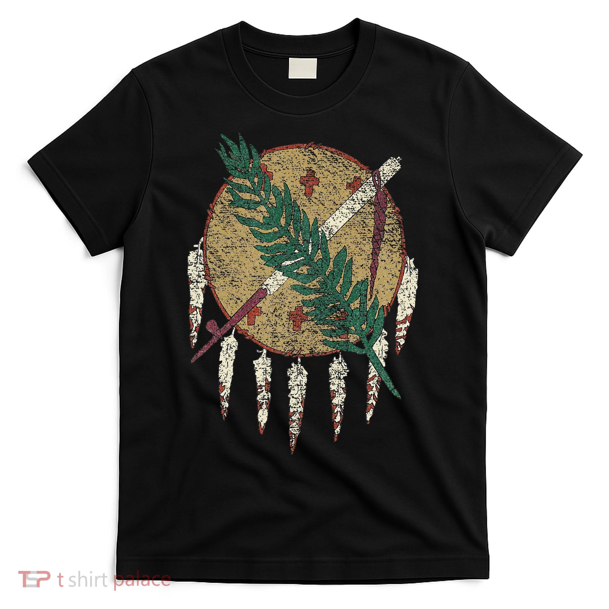 STATE OF OKLAHOMA FLAG OSAGE NATION SHIELD T-Shirt