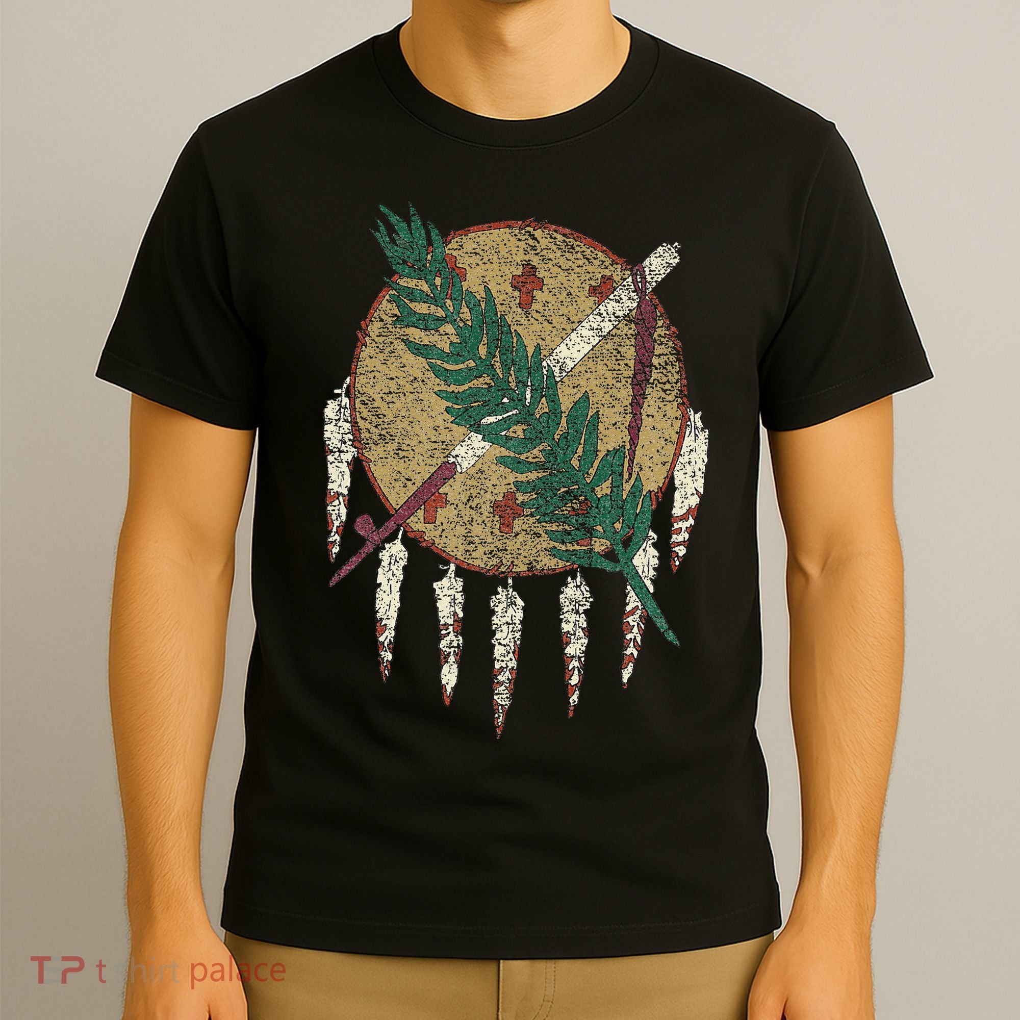 STATE OF OKLAHOMA FLAG OSAGE NATION SHIELD T-Shirt