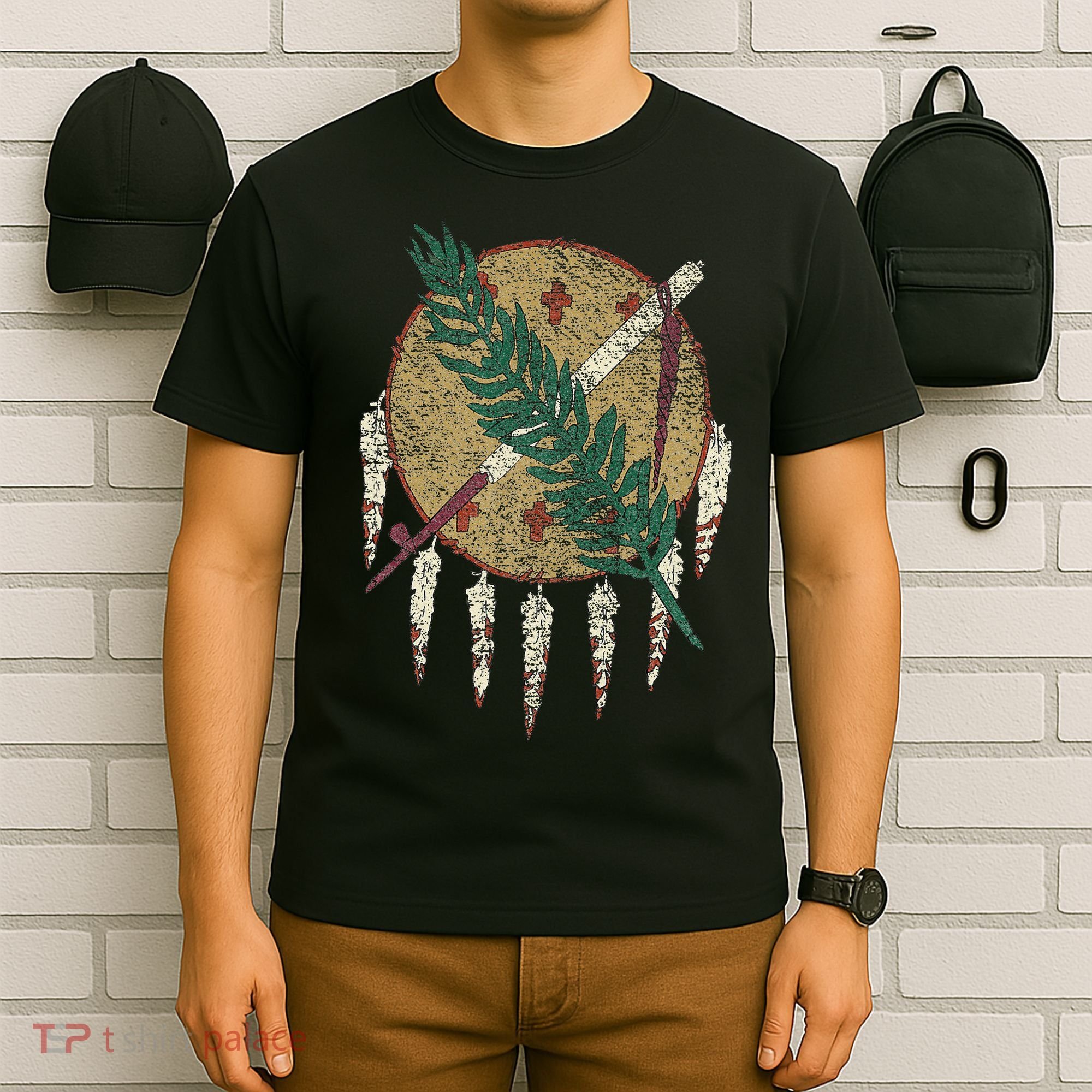 STATE OF OKLAHOMA FLAG OSAGE NATION SHIELD T-Shirt
