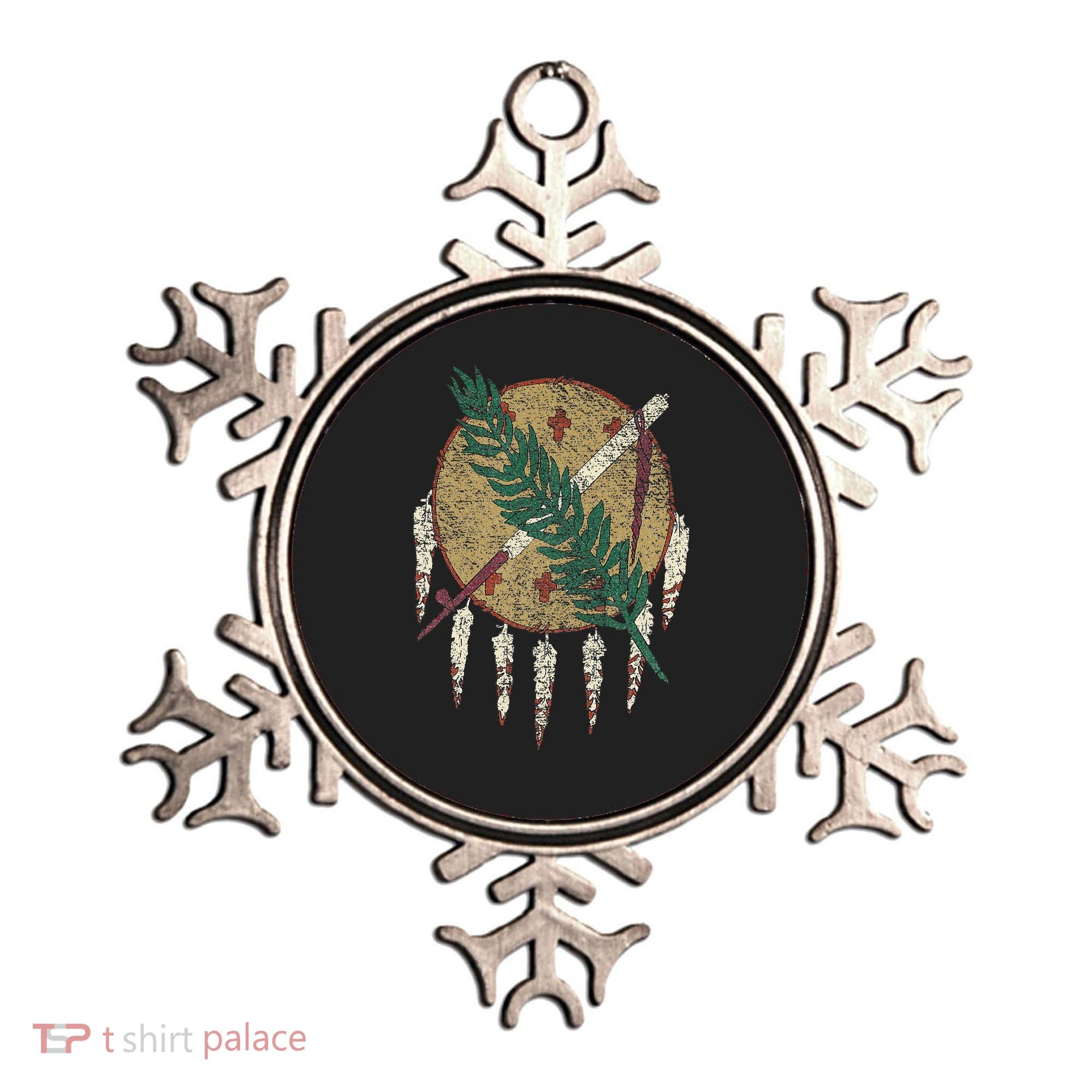 STATE OF OKLAHOMA FLAG OSAGE NATION SHIELD Ornament