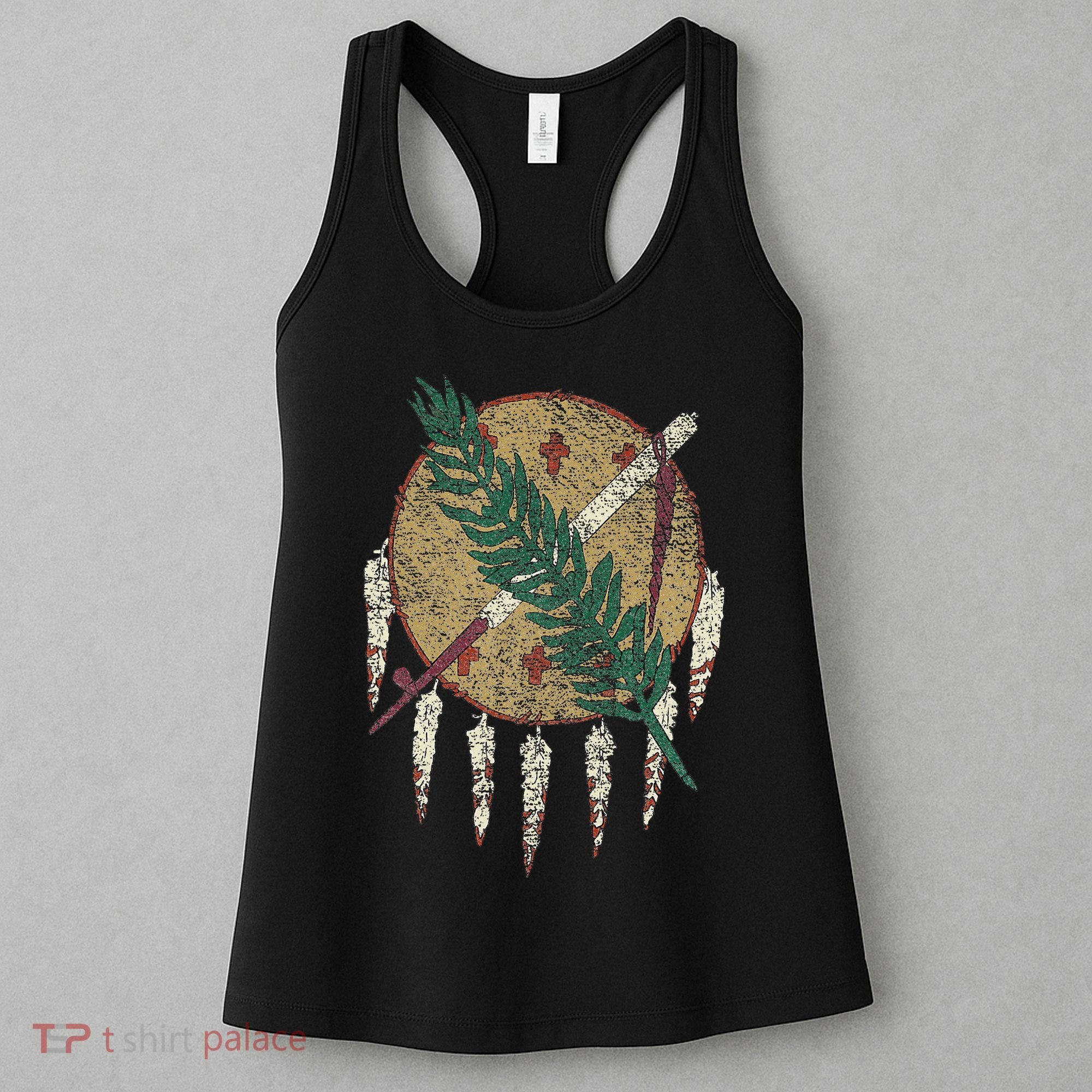 STATE OF OKLAHOMA FLAG OSAGE NATION SHIELD Women's Tank Top