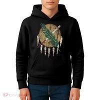 STATE OF OKLAHOMA FLAG OSAGE NATION SHIELD Kids Hoodie thumb 4