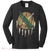 STATE OF OKLAHOMA FLAG OSAGE NATION SHIELD Kids Long Sleeve Shirt thumb 0