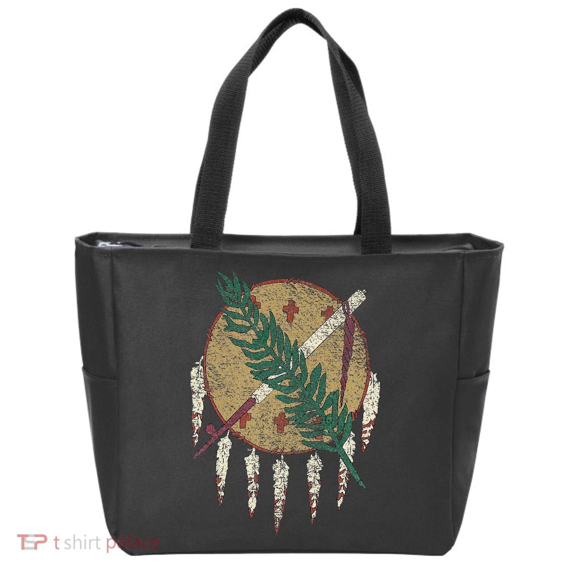 STATE OF OKLAHOMA FLAG OSAGE NATION SHIELD Tote Bag