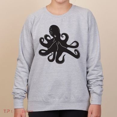 Silhouette Octopus Octopus Women's Sweatshirt