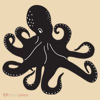 Silhouette Octopus Octopus Tote Bag thumb 4