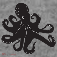 Silhouette Octopus Octopus Toddler Hoodie thumb 2