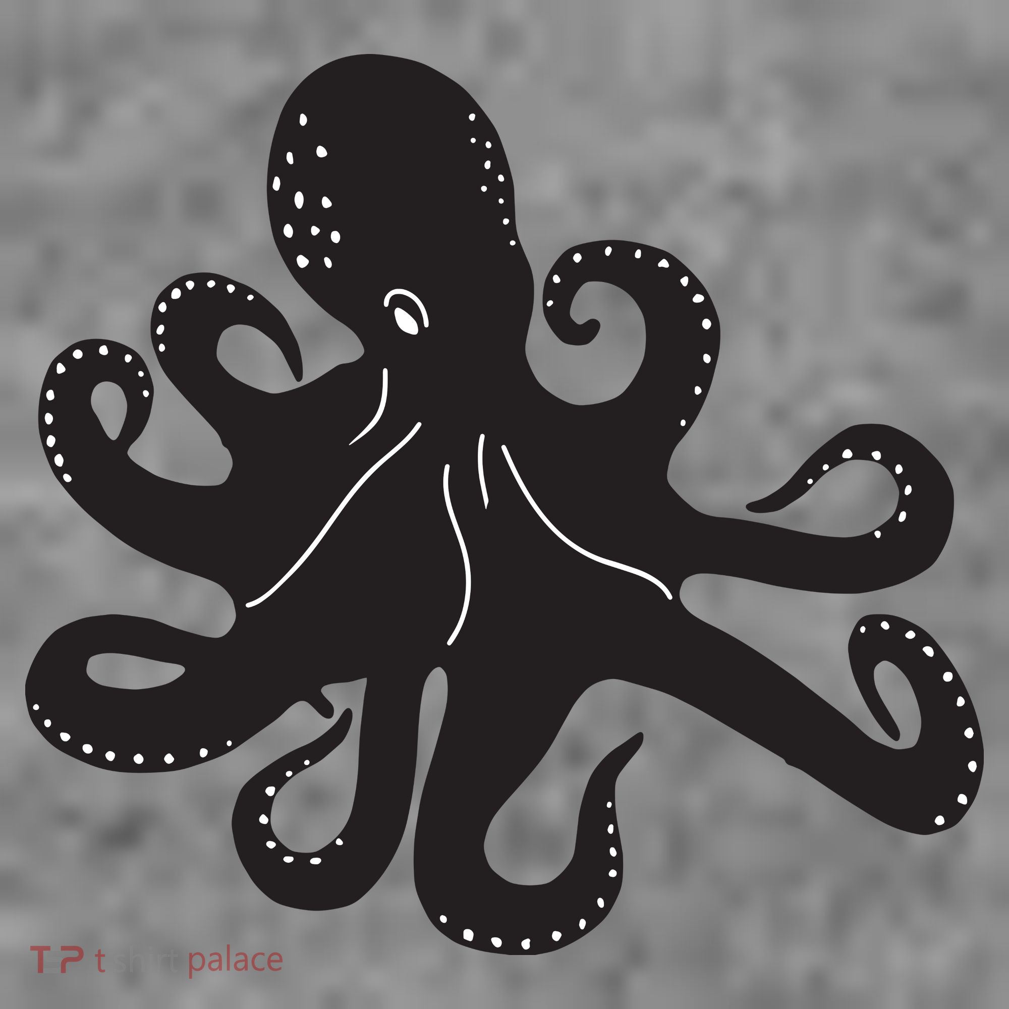 Silhouette Octopus Octopus Toddler Hoodie
