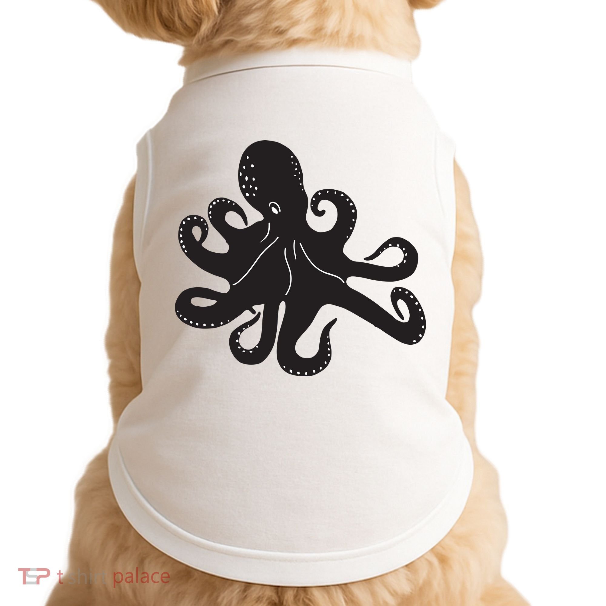 Silhouette Octopus Octopus Doggie Tank