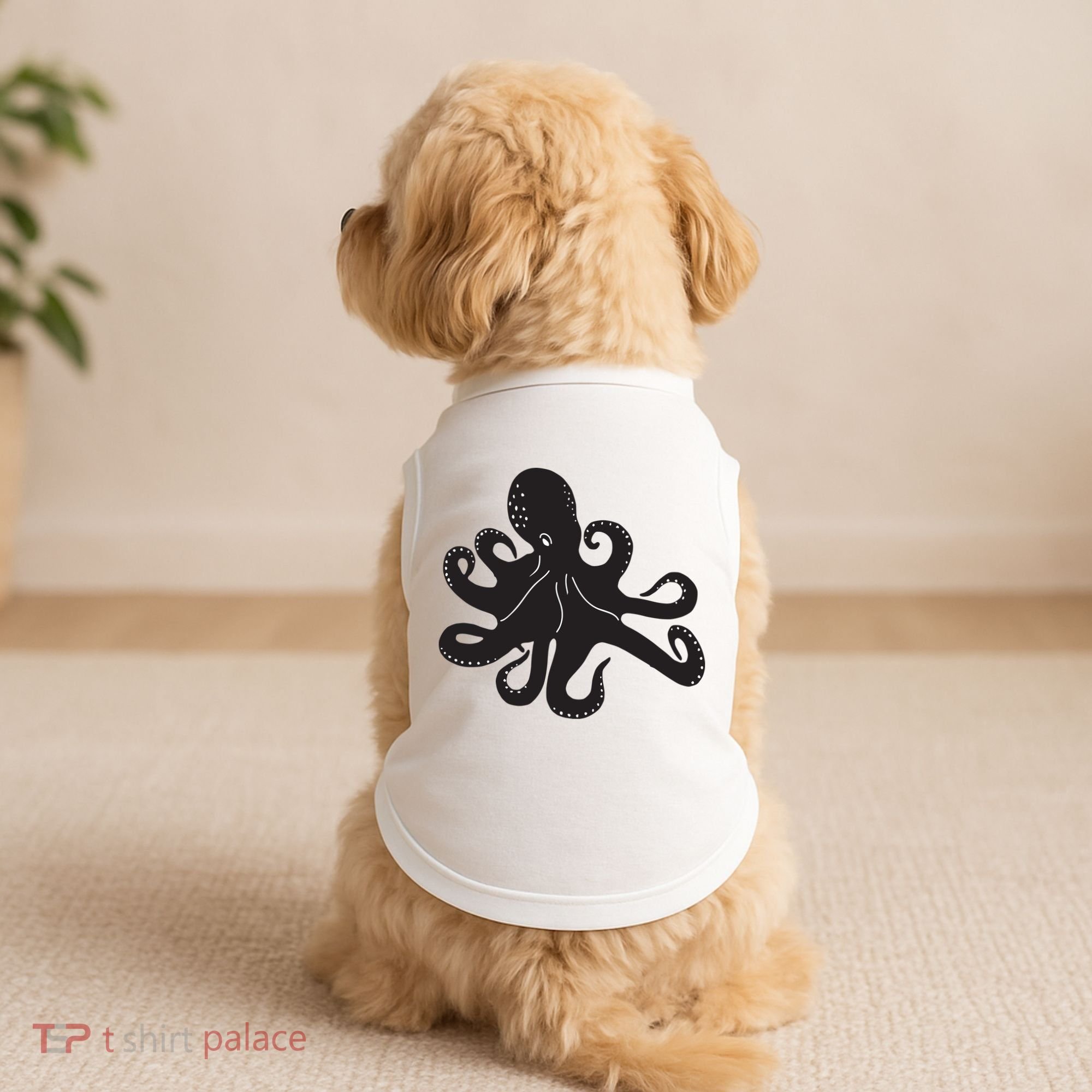 Silhouette Octopus Octopus Doggie Tank