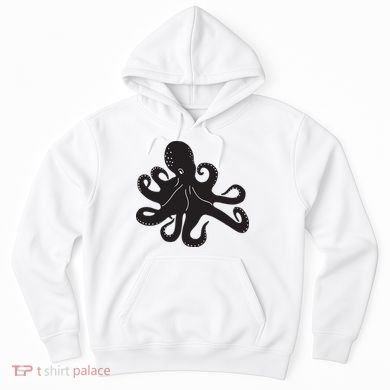 Silhouette Octopus Octopus Hoodie