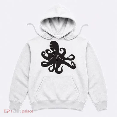 Silhouette Octopus Octopus Hoodie