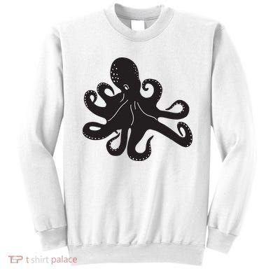 Silhouette Octopus Octopus Sweatshirt