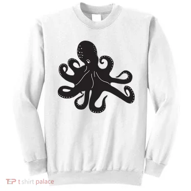 Silhouette Octopus Octopus Sweatshirt