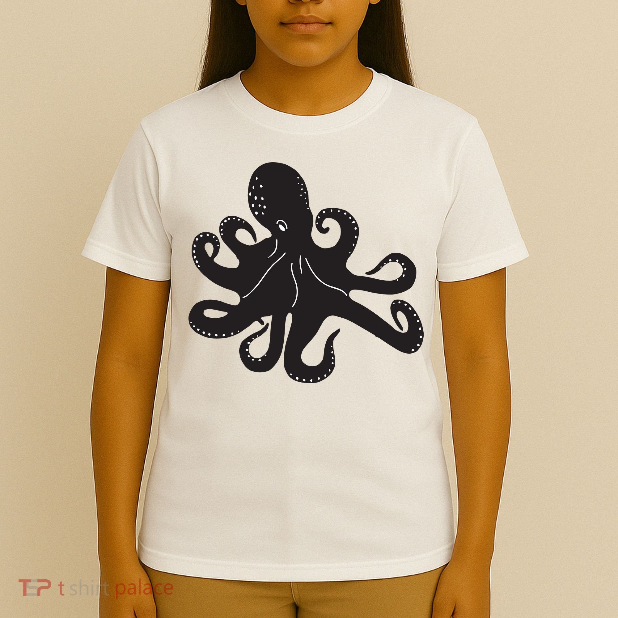 Silhouette Octopus Octopus T-Shirt