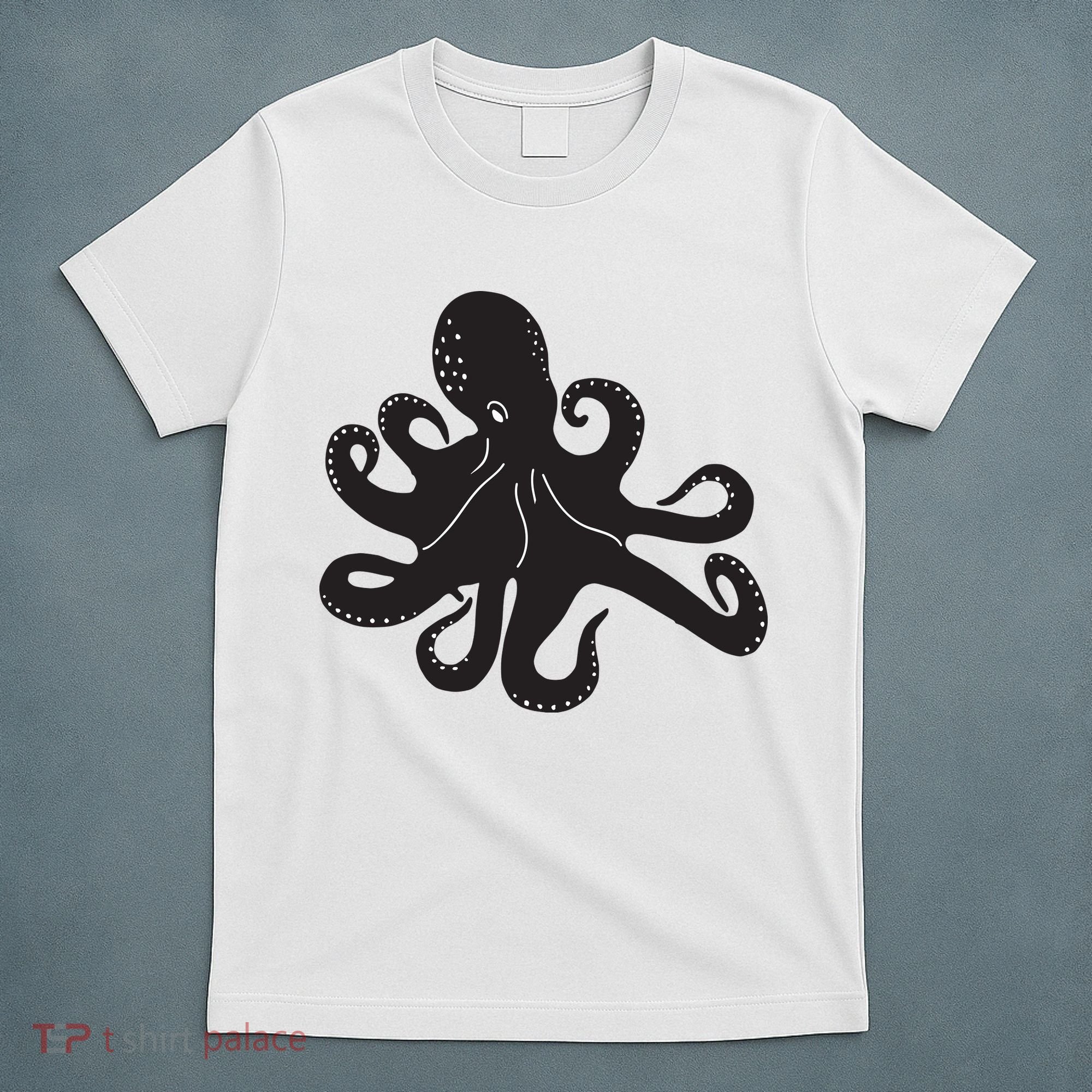 Silhouette Octopus Octopus T-Shirt