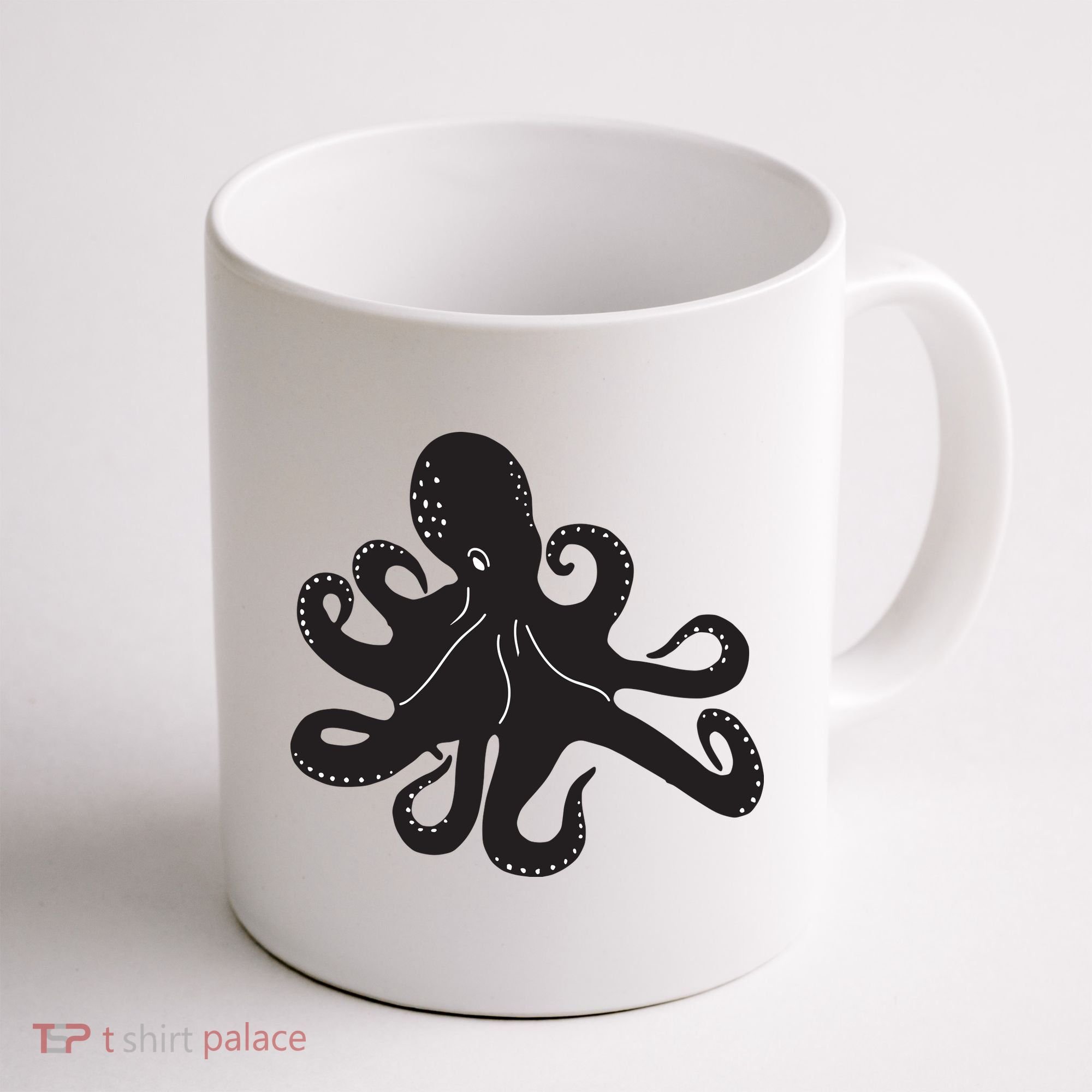 Silhouette Octopus Octopus Coffee Mug