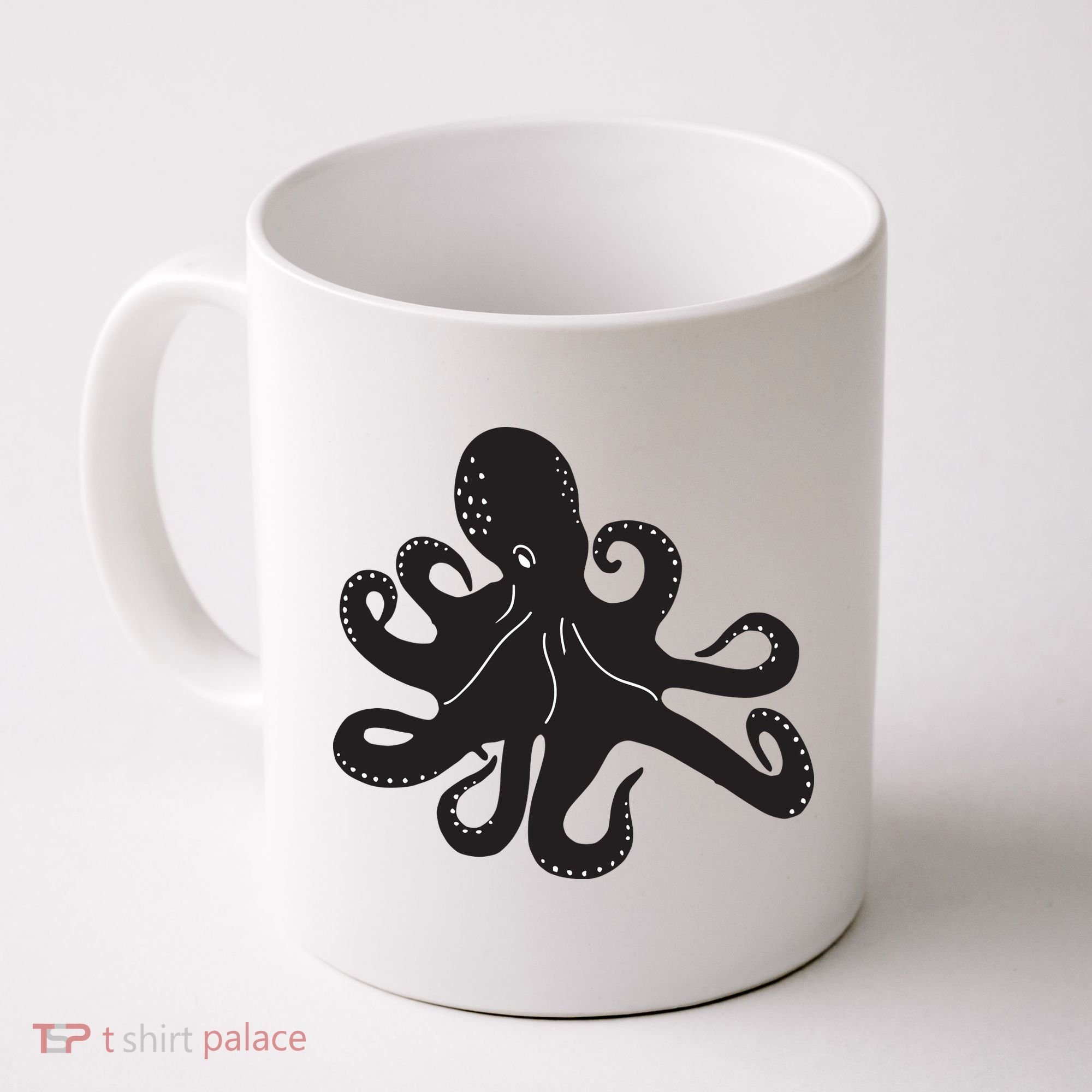 Silhouette Octopus Octopus Coffee Mug