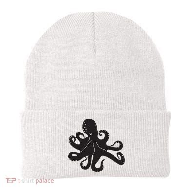Silhouette Octopus Octopus Beanie