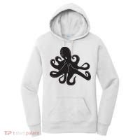Silhouette Octopus Octopus Women's Hoodie thumb 0